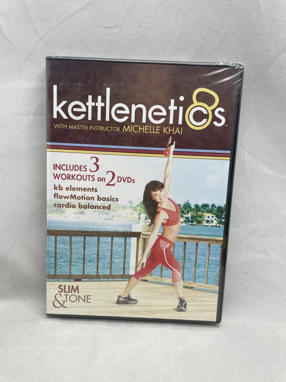 Kettlenetics Slim Tone 3 Workouts 2 DVDs Set Michelle Khai Sealed